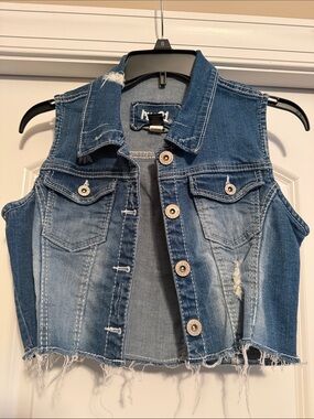 Rue21 Denim Vest in Blue